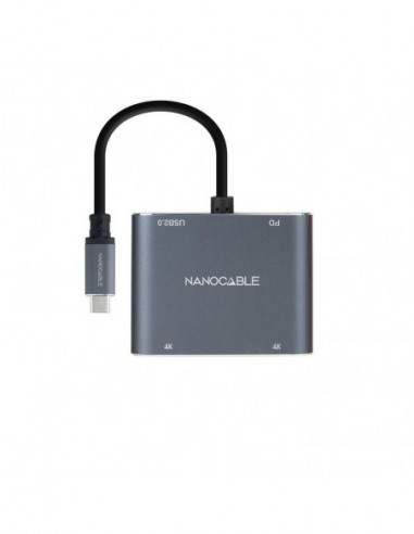 Adaptador Nanocable USB-C para 2x... Adaptador Nanocable USB-C para 2x...