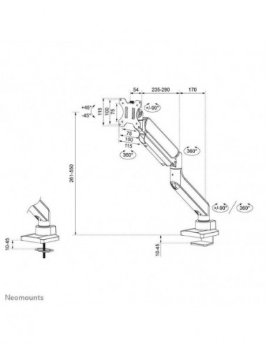 Suporte de Monitor NEOMOUNTS...