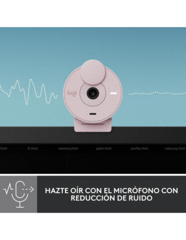 Câmara Web Logitech Brio 300, Rosa,... Câmara Web Logitech Brio 300, Rosa,...