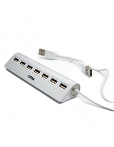 Hub USB Nilox 7 Portas 2.0 Alumínio...
