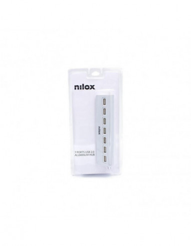 Hub USB Nilox 7 Portas 2.0 Alumínio...