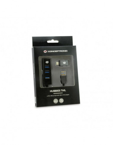 Hub USB 3.0 Conceptronic HUBBIES04B -...