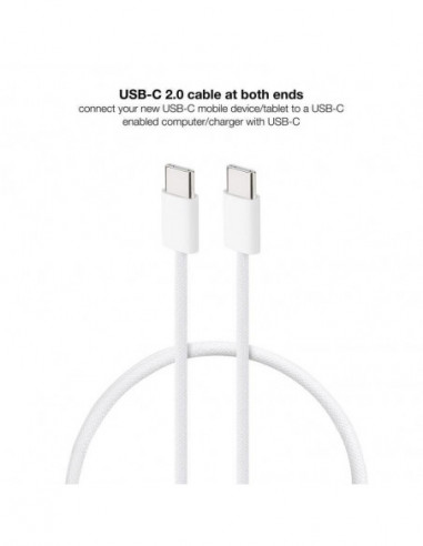 Cabo USB-C Nanocable, 2.0, 60W, 1m,... Cabo USB-C Nanocable, 2.0, 60W, 1m,...