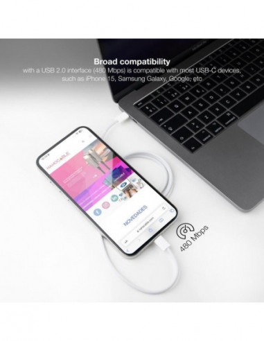 Cabo USB-C Nanocable, 2.0, 60W, 1m,... Cabo USB-C Nanocable, 2.0, 60W, 1m,...