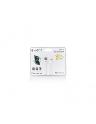 Cabo Lightning Ewent EW9902 USB-A... Cabo Lightning Ewent EW9902 USB-A...