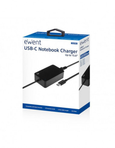 Carregador Portátil Ewent EW3981, 45W...