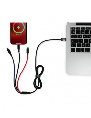 Cabo USB 2.0 Subblim 3 em 1 (Micro...