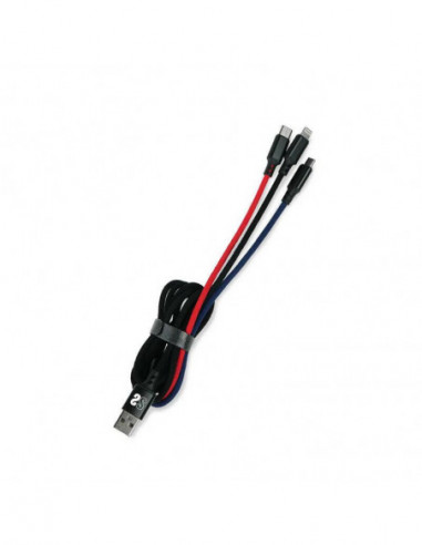 Cabo USB 2.0 Subblim 3 em 1 (Micro...