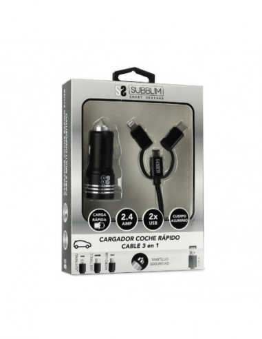 Carregador de Carro Subblim... Carregador de Carro Subblim...