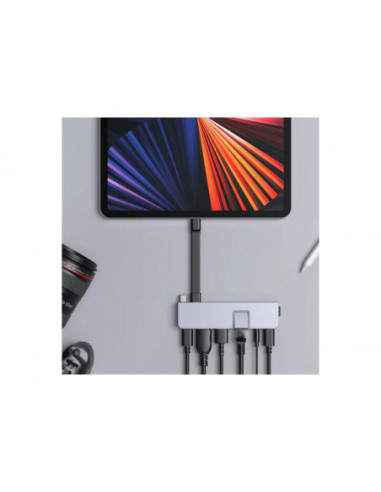 Hub USB-C Targus HYPER DUO PRO 7 em...