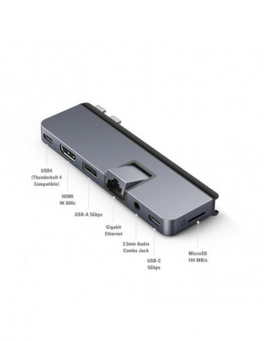 Hub USB-C Targus HYPER DUO PRO 7 em...