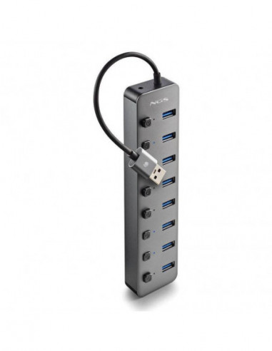 Hub USB NGS iHub8, 8x USB 3.0, Preto Hub USB NGS iHub8, 8x USB 3.0, Preto