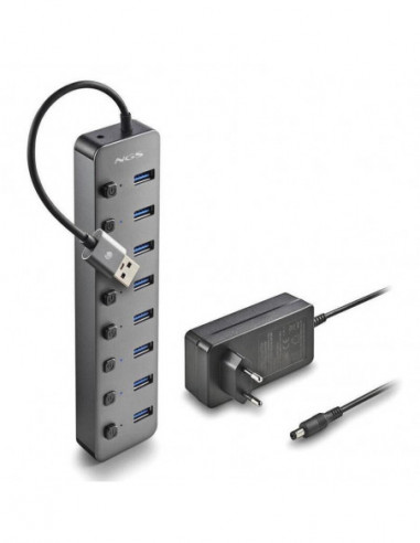 Hub USB NGS iHub8, 8x USB 3.0, Preto Hub USB NGS iHub8, 8x USB 3.0, Preto