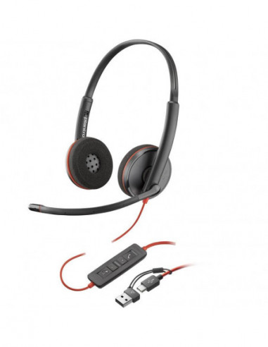 Auscultadores HP Poly Blackwire 3220:... Auscultadores HP Poly Blackwire 3220:...