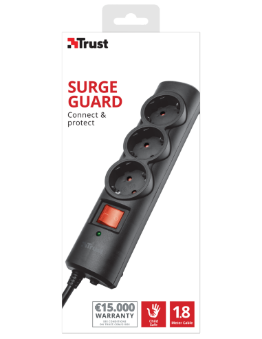 Tomada TRUST Protecção - 3 Tomadas