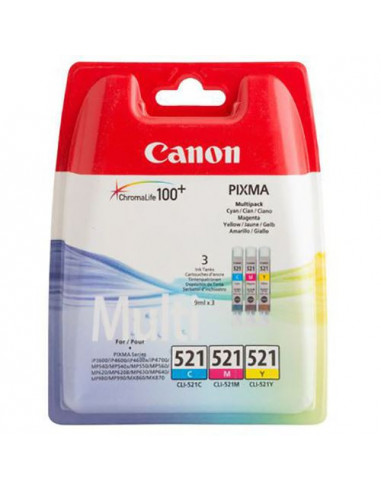 Tinteiro Canon CLI-521 Tri-Color,...