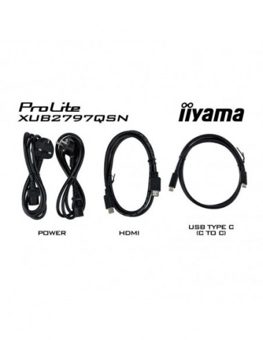 Monitor Iiyama ProLite XUB2797QSN-W1... Monitor Iiyama ProLite XUB2797QSN-W1...