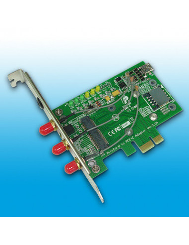 Adaptador miniPCIe > PCIe / USB + 2...