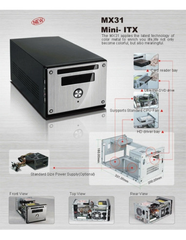 Caixa Mini-ITX INSYS OEM com fonte... Caixa Mini-ITX INSYS OEM com fonte...