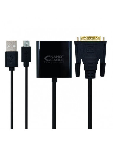 Adaptador NanoCable DVI-D para VGA... Adaptador NanoCable DVI-D para VGA...