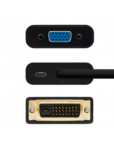 Adaptador NanoCable DVI-D para VGA... Adaptador NanoCable DVI-D para VGA...