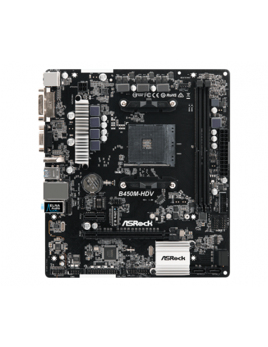 Motherboard AsRock B450M-HDV AM4,...
