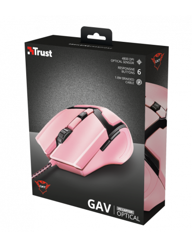 Rato TRUST GXT101 Gav GAMING MOUSE Pink
