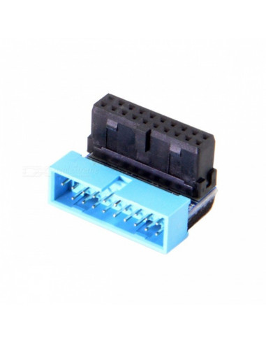 Adaptador USB 3.0 90º IDC 19 pinos...