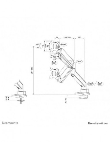 Suporte de Monitor NEOMOUNTS by...