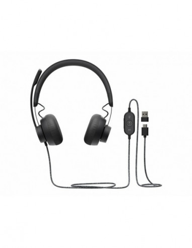 Logitech Zone Wired - auscultadores -...