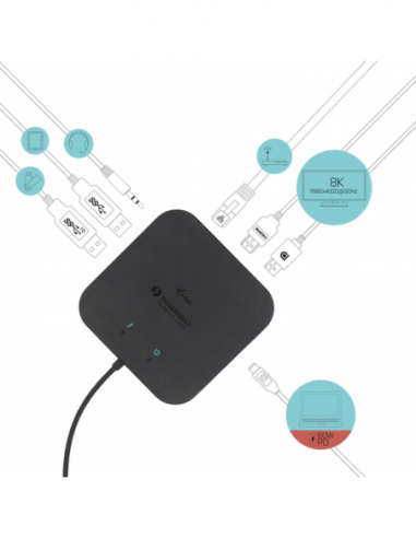 i-tec TB3TRAVELDOCKPD60W base &...