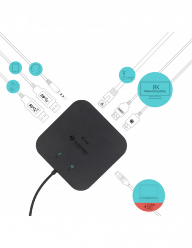 i-tec TB3TRAVELDOCKPD60W base &...