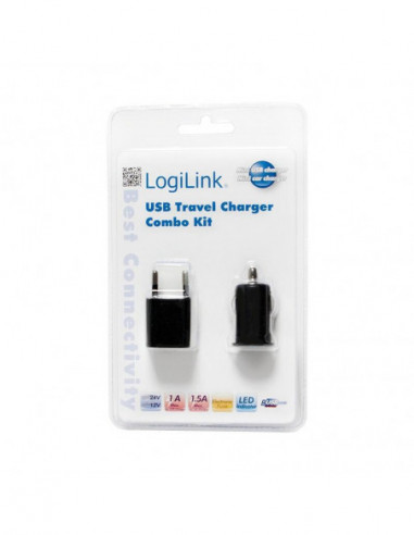 Carregador USB LOGILINK PA0076 para... Carregador USB LOGILINK PA0076 para...