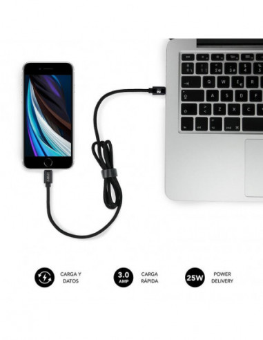 Carregador Subblim PD25W + QC3.0 com... Carregador Subblim PD25W + QC3.0 com...