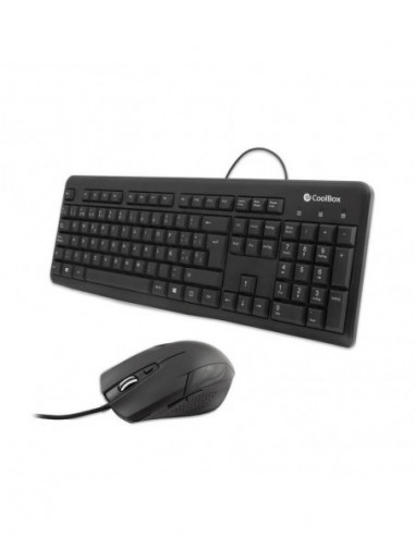 Kit de Teclado e Rato USB Coolbox...
