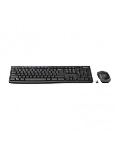 Teclado Inglés + Ratón Logitech Mk270...