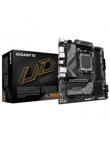 Placa-Mãe Gigabyte B650M DS3H AM5 -...