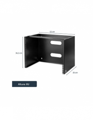 Bastidor Startech 8U de Parede,... Bastidor Startech 8U de Parede,...