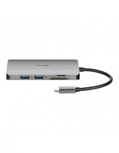 Hub USB-C D-Link DUB-M810: 8-em-1 com...