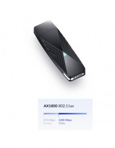 Adaptador Wi-Fi USB D-Link DWA-X1850...