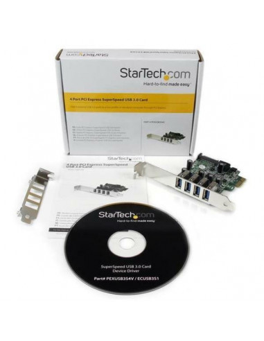 4 Port PCI Express PCIe USB 3.0 Card