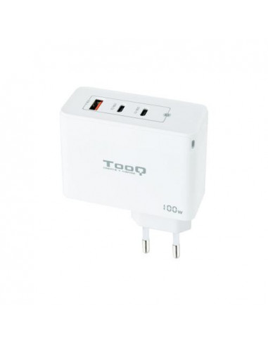 Tooq Cargador de Pared Gan 2xusb-C/Pd...