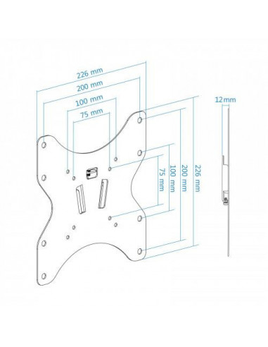Suporte de Parede Tooq LP1242F-B para...