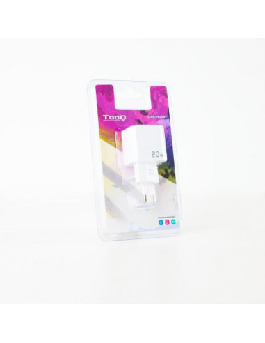 Tooq Cargador de Pared Usb-C/Pd 20w -...