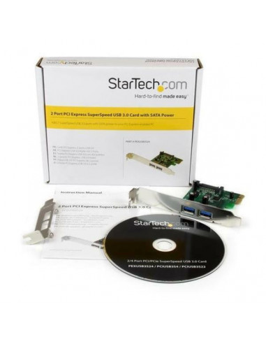 Adaptador USB StarTech PEXUSB3S24, 2... Adaptador USB StarTech PEXUSB3S24, 2...