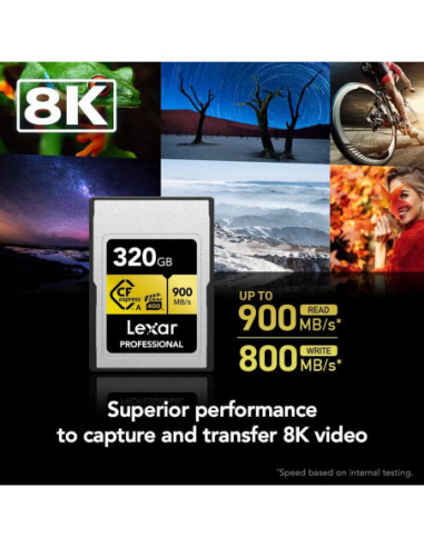 Cartão Lexar Professional CFexpress... Cartão Lexar Professional CFexpress...