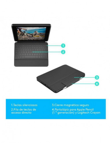 Capa para iPad Logitech Rugged Folio...