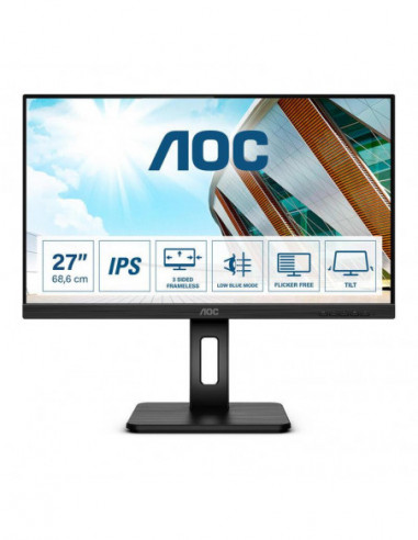 Aoc 27 Ips Reg Alt Piv Vga Dvi Hdmi...