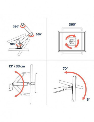 Ergotron LX - Kit de montagem (braço... Ergotron LX - Kit de montagem (braço...