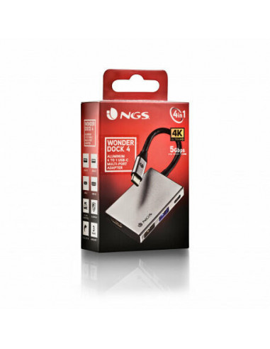 Ngs - Hub 4 Portas Usb-C Wonderdock4